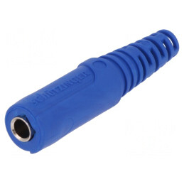 Soclu Banană 4mm Albastru 32A 70VDC | Electronic-mag.ro | Componente Electronice