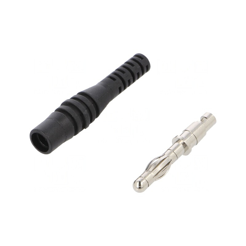 Mufă Banană 4mm Neagră 32A | Electronic-mag.ro | Componente Electronice