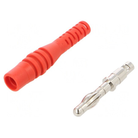 Mufă Banană 4mm 32A Roșie Neizolată | Electronic-mag.ro | Componente Electronice