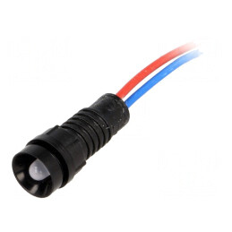 Lumină LED de Control Albastră 12V Ø11mm IP40 | Electronic-mag.ro | Componente Electronice