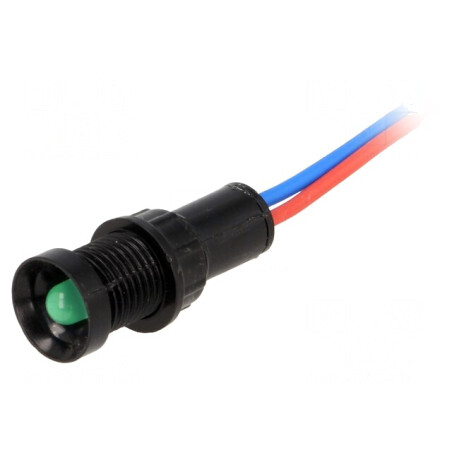 Lampă LED Verde 12V Ø11mm IP40 | Electronic-mag.ro | Componente Electronice