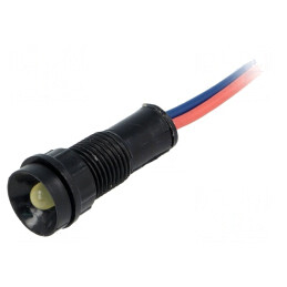 Lampă de control LED galbenă 12V Ø11mm IP40 | Electronic-mag.ro | Componente Electronice