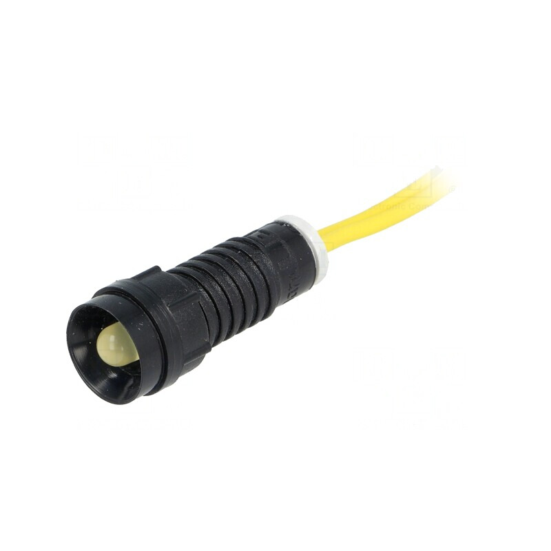 Lumină de Control LED Galbenă 230V Ø11mm IP40 | Electronic-mag.ro | Componente Electronice