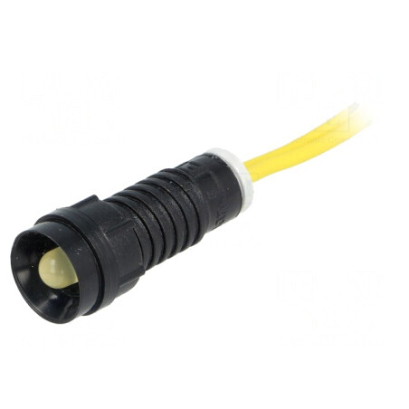 Lumină de Control LED Galbenă 230V Ø11mm IP40 | Electronic-mag.ro | Componente Electronice