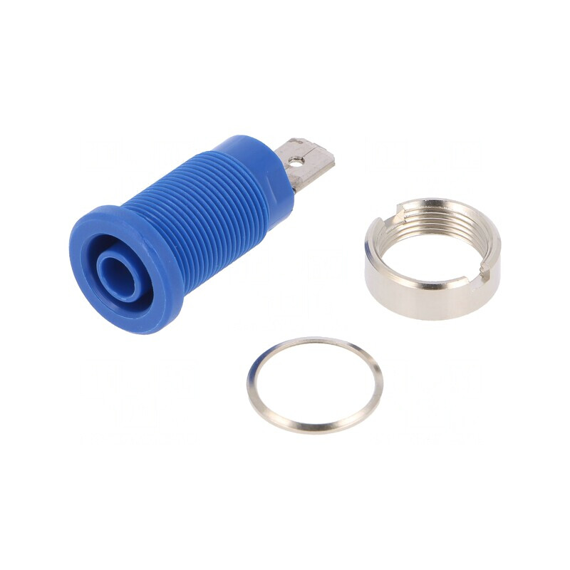 Soclu Banană 4mm 24A Albastru Nichelat Pe Panou | Electronic-mag.ro | Componente Electronice Soclu Banană 4mm 24A Albastru Nichelat Pe Panou | Electronic-mag.ro | Componente Electronice