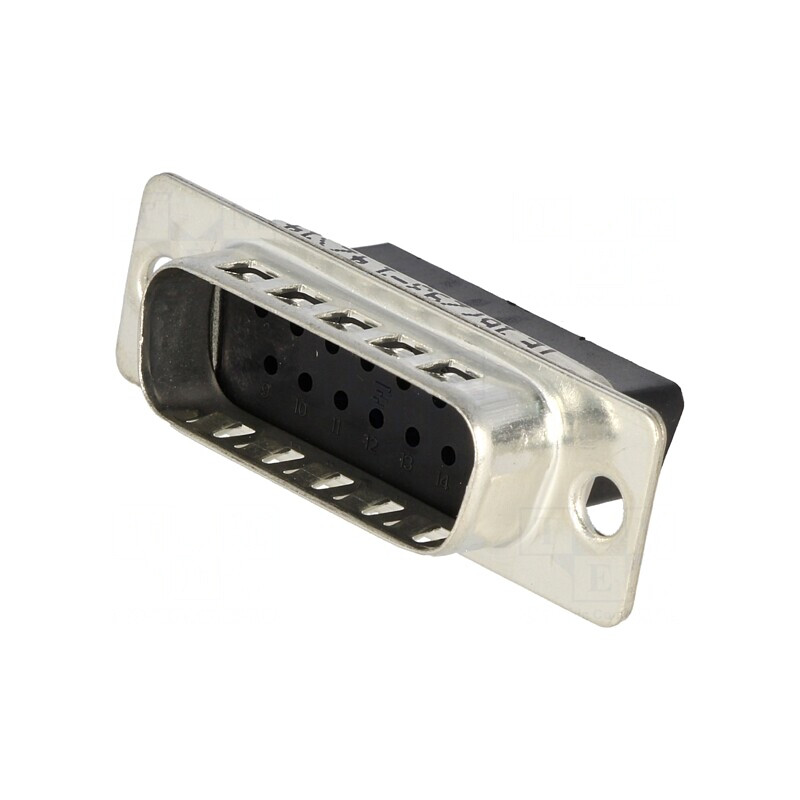 Conector D-Sub 15-Pini Tată fără Contacte 25.3mm | Electronic-mag.ro | Componente Electronice