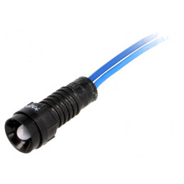 Lampă de control LED albastru 230VAC 11mm IP40 | Electronic-mag.ro | Componente Electronice