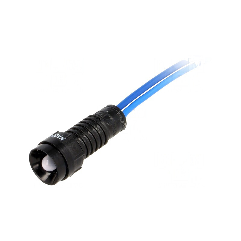 Lampă de control LED albastru 230VAC 11mm IP40 | Electronic-mag.ro | Componente Electronice