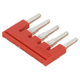 Punte cu Șuruburi 5 Piste Roșie 6mm UL94V-0 | Electronic-mag.ro | Componente Electronice