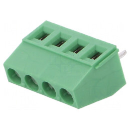 Regletă Conexiuni PCB 90° 5,08mm 4 Piste 400V | Electronic-mag.ro | Componente Electronice