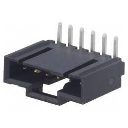 Soclu cablu-placă 2,54mm 6 pini aurit THT | Electronic-mag.ro | Componente Electronice