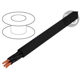 Cablu Cupru Neecranat 5x0,75mm2 Negru 300V/500V | Electronic-mag.ro | Componente Electronice