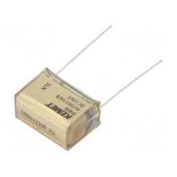 Condensator de hârtie X2 100nF 275V 20.3mm ±20% THT | Electronic-mag.ro | Componente Electronice