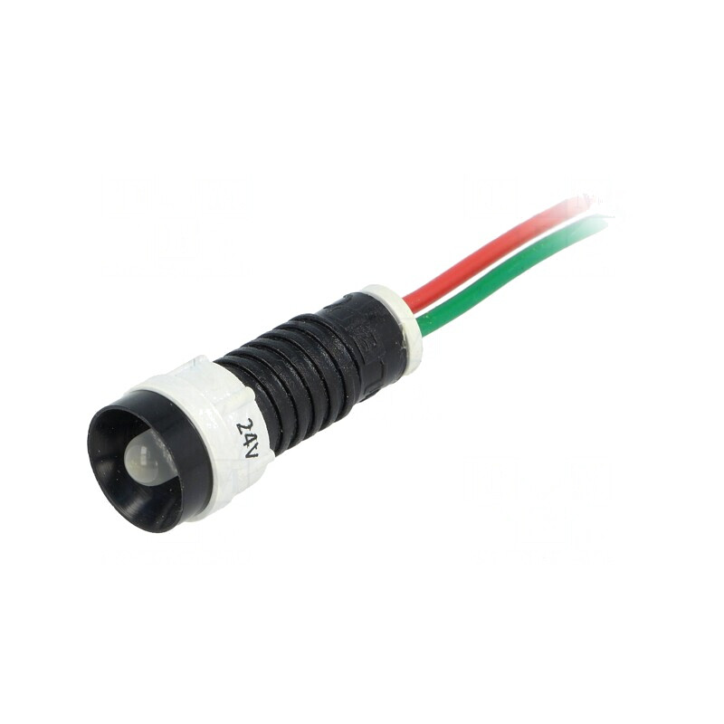 Lampă de control LED albă 24V Ø11mm IP40 | Electronic-mag.ro | Componente Electronice