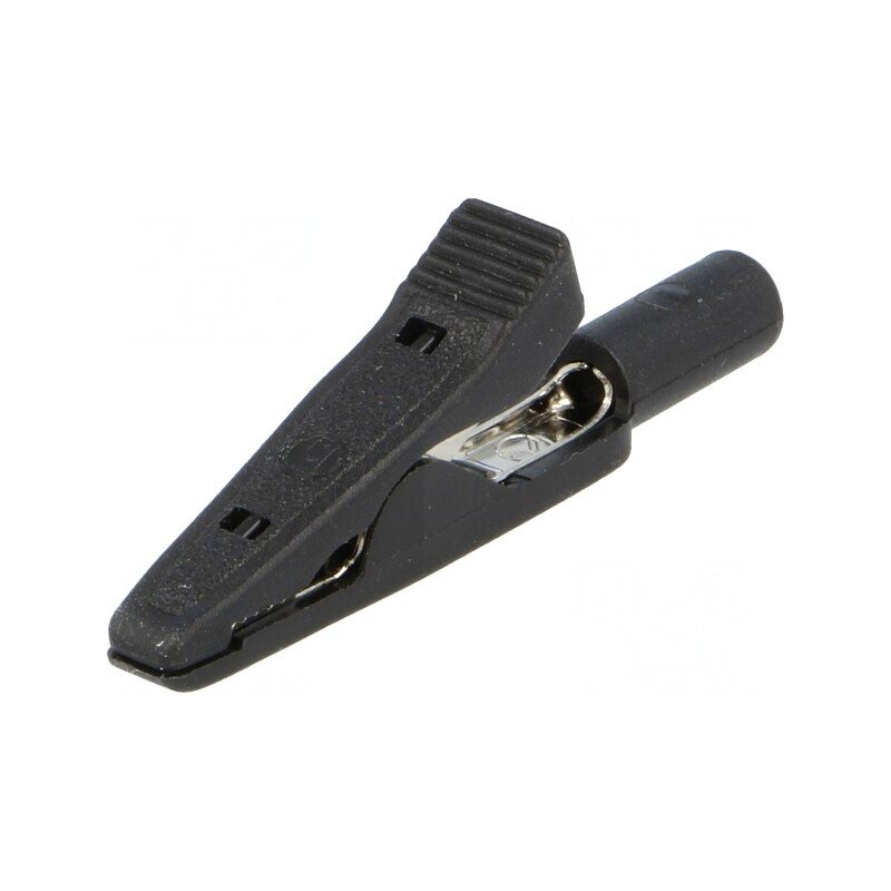 Bornă Crocodil Neagră 15A 60VDC 4mm | Electronic-mag.ro | Componente Electronice