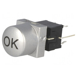 Comutator tastatură săgeată DPDT argintiu 0,1A 30VDC | Electronic-mag.ro | Componente Electronice
