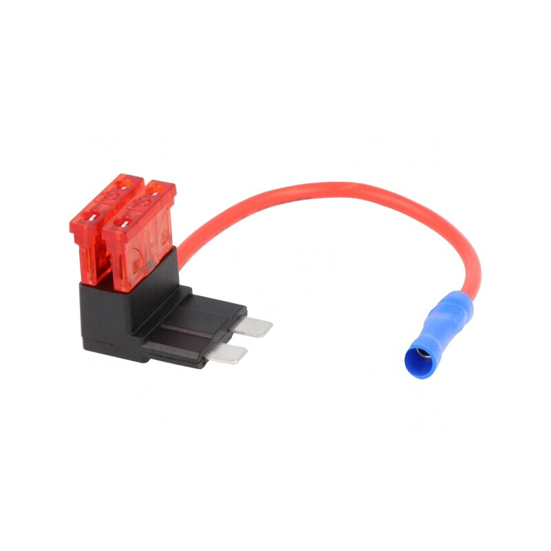 Splitter Auto cu Siguranțe 10A x2 Roșu | Electronic-mag.ro | Componente Electronice