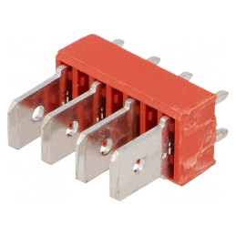 Conector Spadă THT Alamă Cositorit 6.4mm 0.8mm 500V | Electronic-mag.ro | Componente Electronice