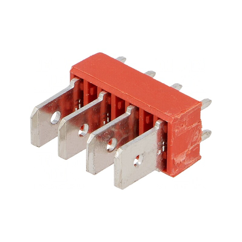 Conector Spadă THT Alamă Cositorit 6.4mm 0.8mm 500V | Electronic-mag.ro | Componente Electronice