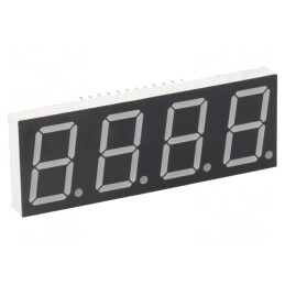 Afișaj LED 7 Segmente 20,4mm Roșu 4 Digits | Electronic-mag.ro | Componente Electronice