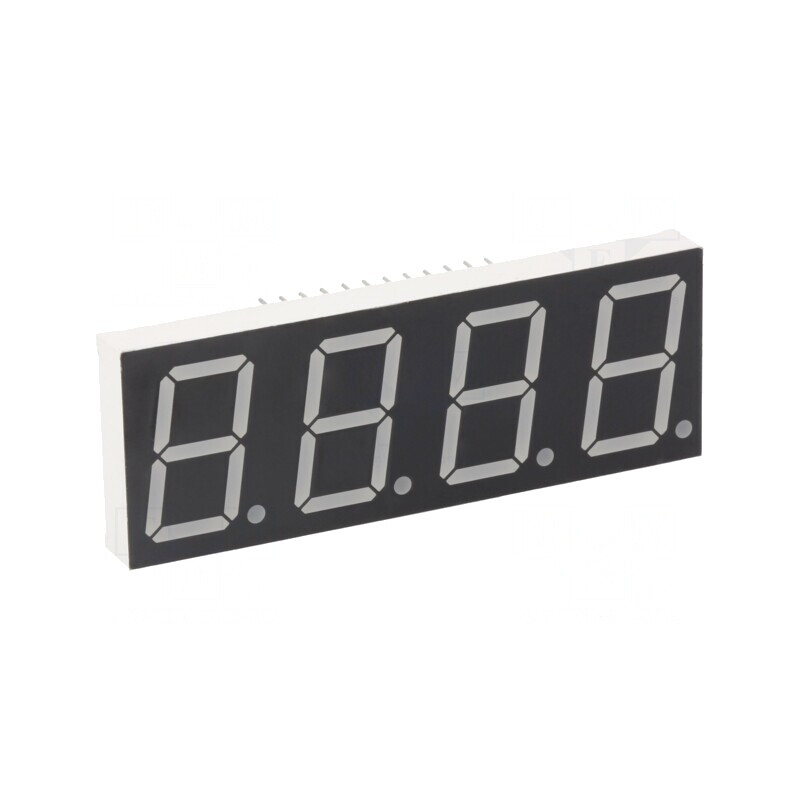 Afișaj LED 7 Segmente 20,4mm Roșu 4 Digits | Electronic-mag.ro | Componente Electronice