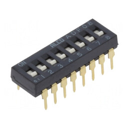 Comutator DIP-SWITCH 8 Secțiuni ON-OFF 24VDC | Electronic-mag.ro | Componente Electronice