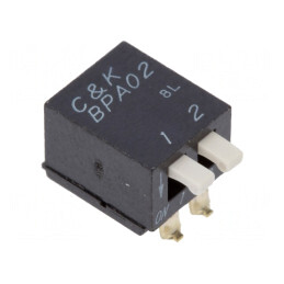 Comutator DIP-SWITCH 2 Secțiuni SMT 0.1A 5VDC | Electronic-mag.ro | Componente Electronice