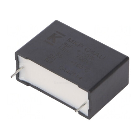 Condensator Polipropilenă DC-Link 3uF THT | Electronic-mag.ro | Componente Electronice