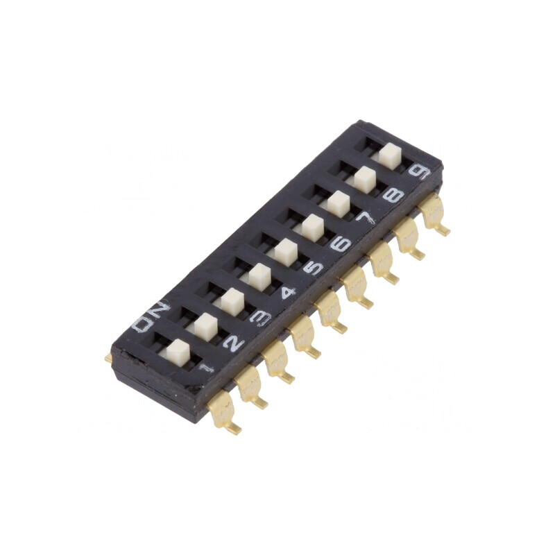 Comutator DIP-SWITCH 9 Secțiuni ON-OFF 0,025A 24VDC | Electronic-mag.ro | Componente Electronice Comutator DIP-SWITCH 9 Secțiuni ON-OFF 0,025A 24VDC | Electronic-mag.ro | Componente Electronice