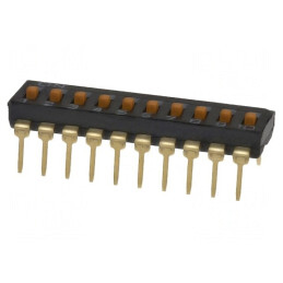 Comutator DIP-SWITCH 10 Secțiuni ON-OFF 24VDC | Electronic-mag.ro | Componente Electronice