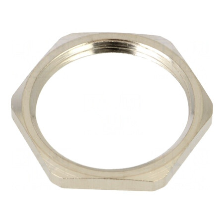 Piuliță PG21 alamă nichelată -100÷300°C | Electronic-mag.ro | Componente Electronice