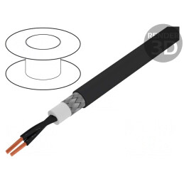 Cablu electric BiT 1000 CY 2x0,75mm2 PVC negru 600V 1kV | Electronic-mag.ro | Componente Electronice