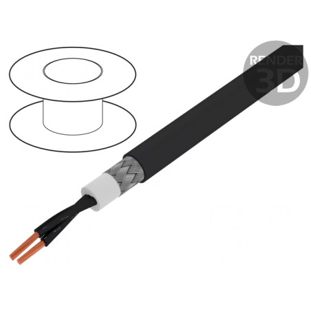 Cablu electric BiT 1000 CY 2x0,75mm2 PVC negru 600V 1kV | Electronic-mag.ro | Componente Electronice