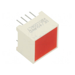 LED afişaj; roşie; Lentilă: roşie,difuză; λd: 630nm; 500÷930mcd