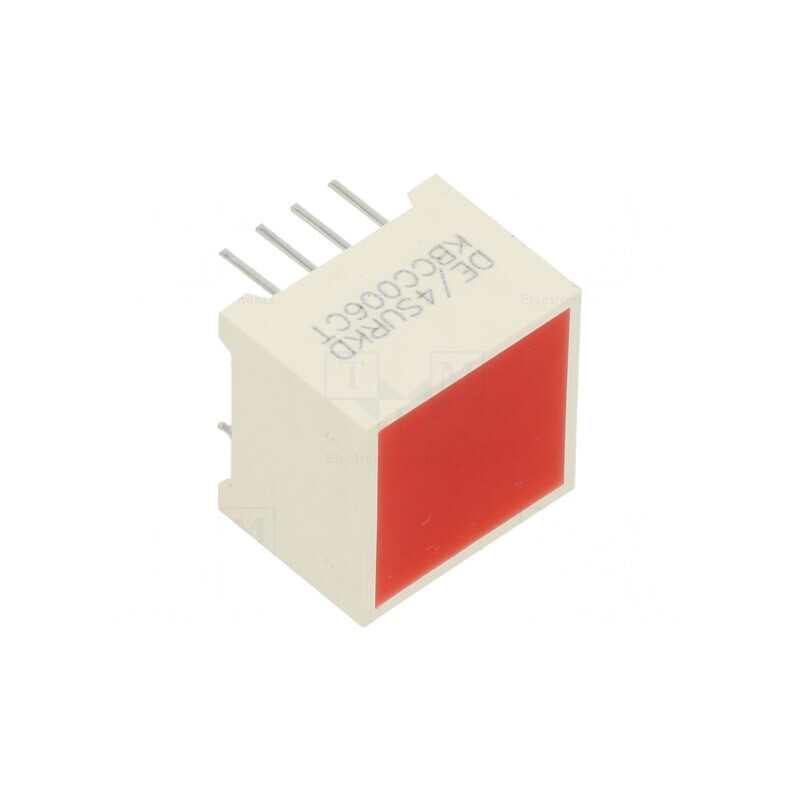 LED Afișaj Roșu Lentilă Difuză 630nm 500-930mcd | Electronic-mag.ro | Componente Electronice
