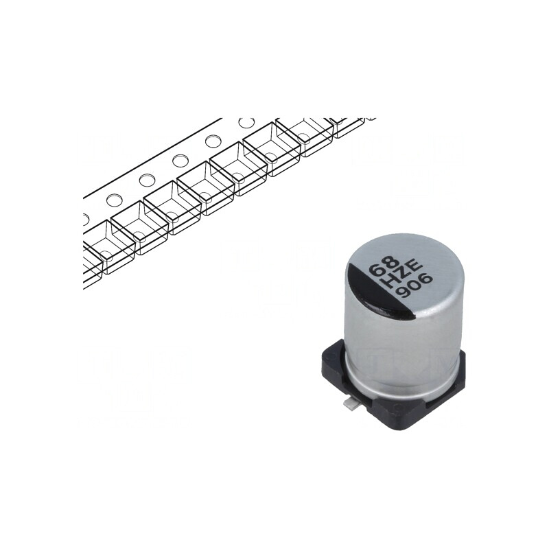 Condensator Hibrid 68uF 50VDC SMD | Electronic-mag.ro | Componente Electronice