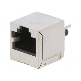 Soclu RJ45 8P8C Aurit pentru PCB THT | Electronic-mag.ro | Componente Electronice