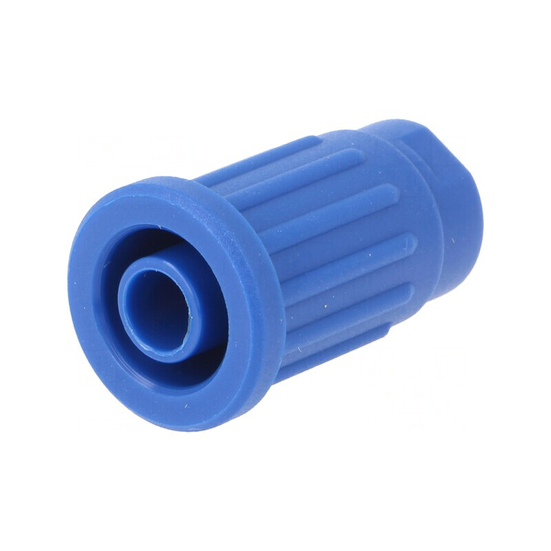 Soclu banană 4mm albastru 24A 1kV pe panou | Electronic-mag.ro | Componente Electronice