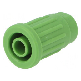 Soclu Banană Verde 4mm 24A 1kV pentru Panou | Electronic-mag.ro | Componente Electronice