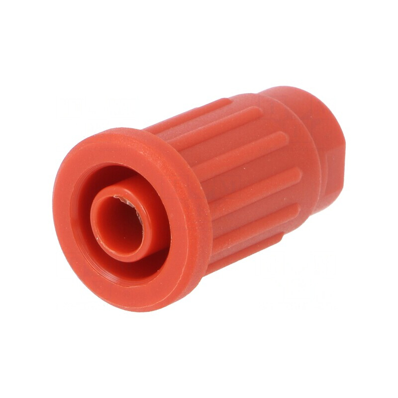 Soclu Banană 4mm 24A 1kV Roșu Pe Panou | Electronic-mag.ro | Componente Electronice
