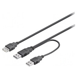 Cablu USB 2.0 High Speed 0.3m PVC | Electronic-mag.ro | Componente Electronice