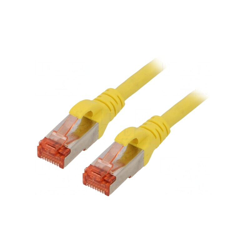 Patch cord S/FTP Cat6 galben 0,5m LSZH | Electronic-mag.ro | Componente Electronice Patch cord S/FTP Cat6 galben 0,5m LSZH | Electronic-mag.ro | Componente Electronice