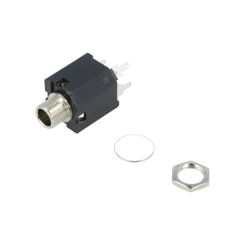 Soclu Jack 6,3mm Mamă Stereo THT | Electronic-mag.ro | Componente Electronice