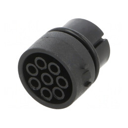 Conector Circular cu 8 Inserturi de Contact Mamă Crimpat 5A