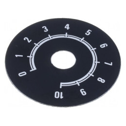 Scală de Precizie Ø50mm Aluminiu 0-10 | Electronic-mag.ro | Componente Electronice