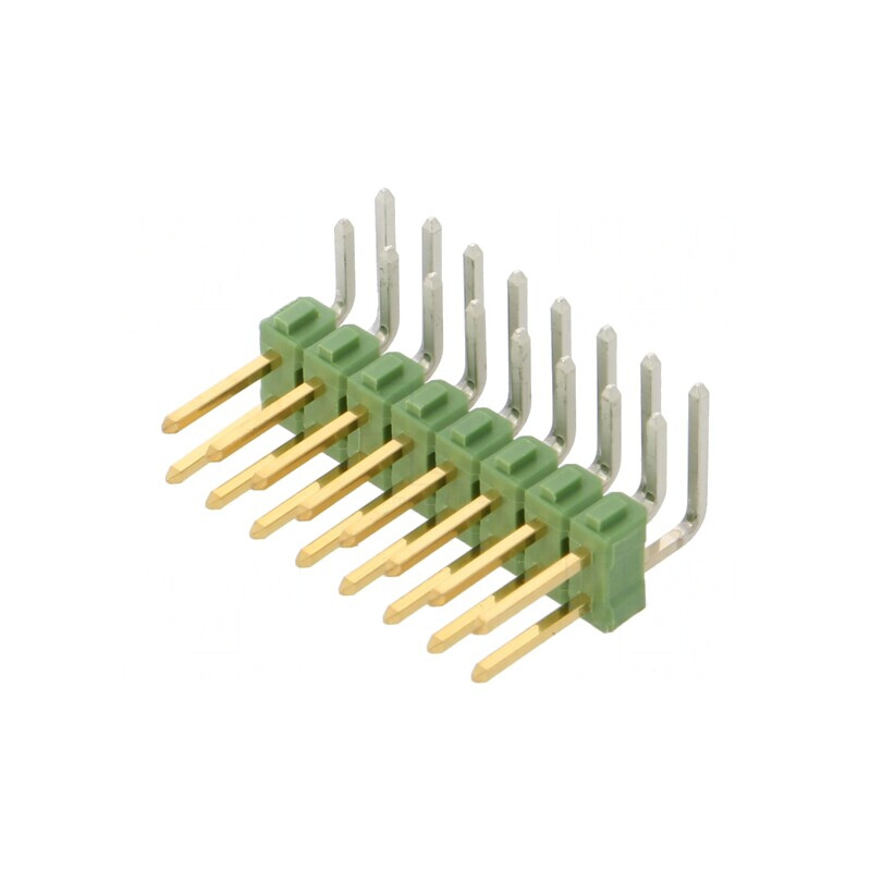 Conector pini tată 16 pini unghi 90° AMPMODU MOD II | Electronic-mag.ro | Componente Electronice