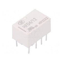 Releu Electromagnetic DPDT 12VDC 2A 125VAC PCB | Electronic-mag.ro | Componente Electronice
