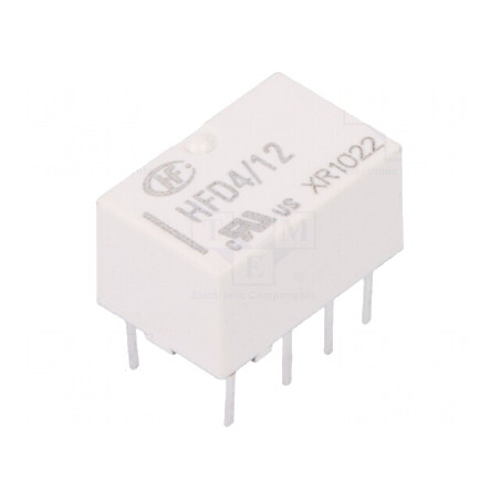 Releu Electromagnetic DPDT 12VDC 2A 125VAC PCB | Electronic-mag.ro | Componente Electronice