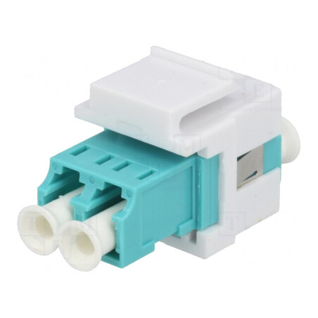 Conector Fibră Optică LC Soclu Cuplă Mamă-Mamă | Electronic-mag.ro | Componente Electronice