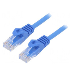 Patch Cord Ethernet UTP Cat6 Albastru 3m | Electronic-mag.ro | Componente Electronice